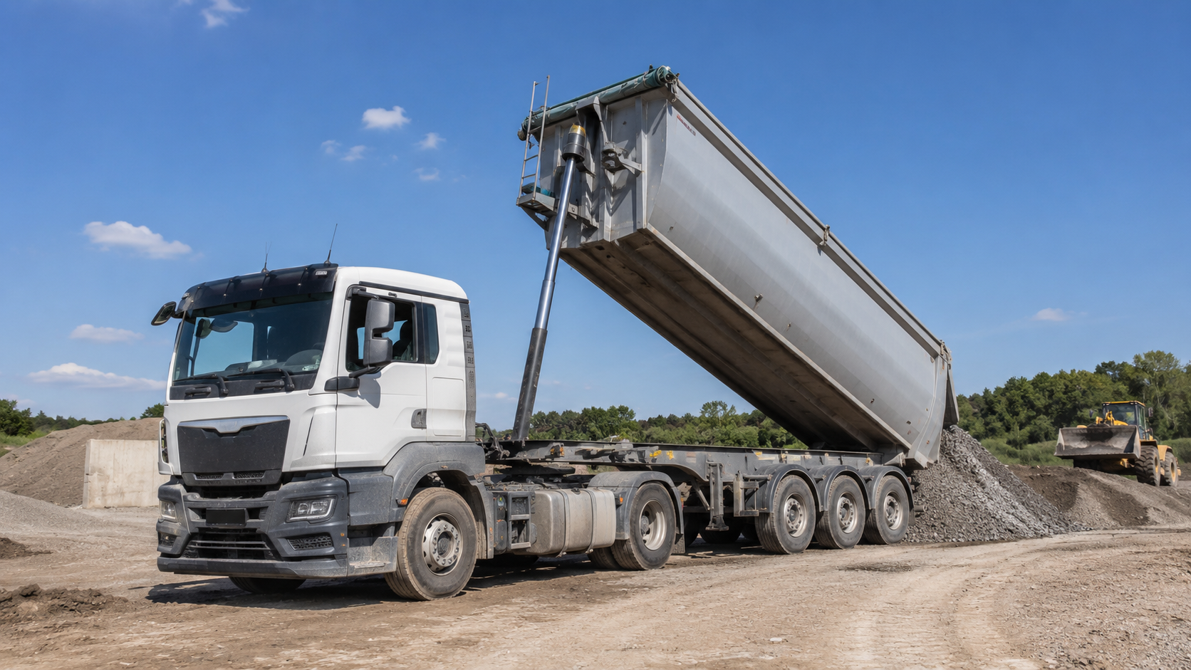 RN Transporte Kiestransport im Einsatz