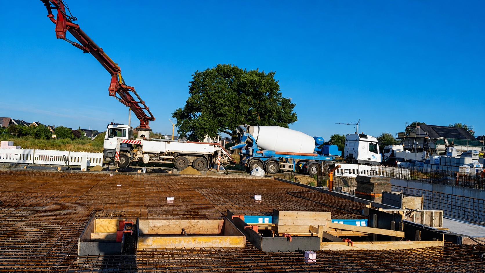 RN Transporte Fahrmischer beim Frischbetontransport